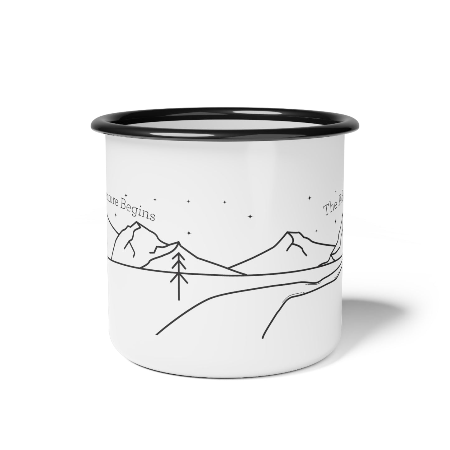 The Adventure Begins Enamel Camp Cup