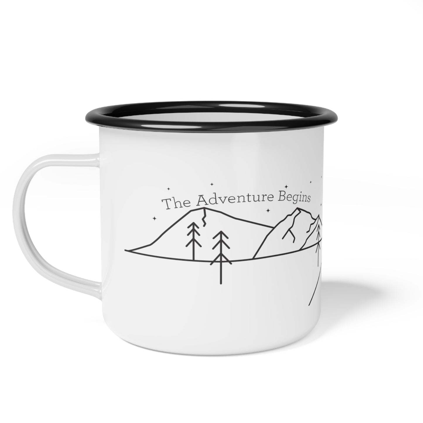 The Adventure Begins Enamel Camp Cup